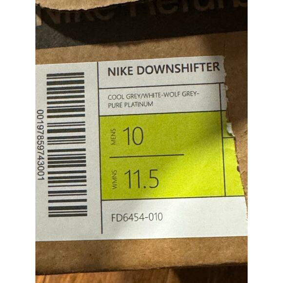 Nike Downshifter 13 Grey Platinum White Sneakers Men size 10 Run walk gym main image 6